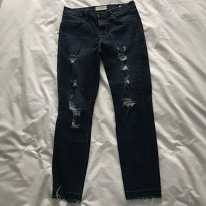 Pacsun medium wash skinny ripped jeggings